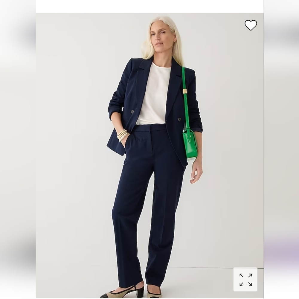 J. Crew Kate straight-leg pant in bi-stretch cotton blend